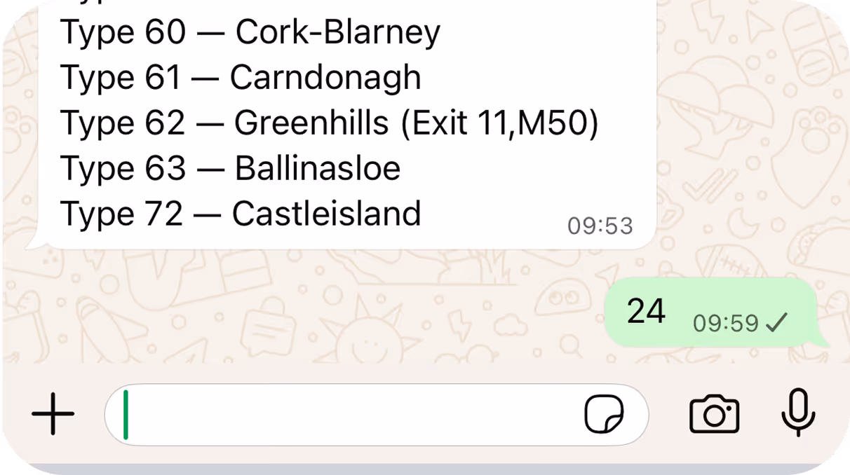 Step 1: Select NCT centre list