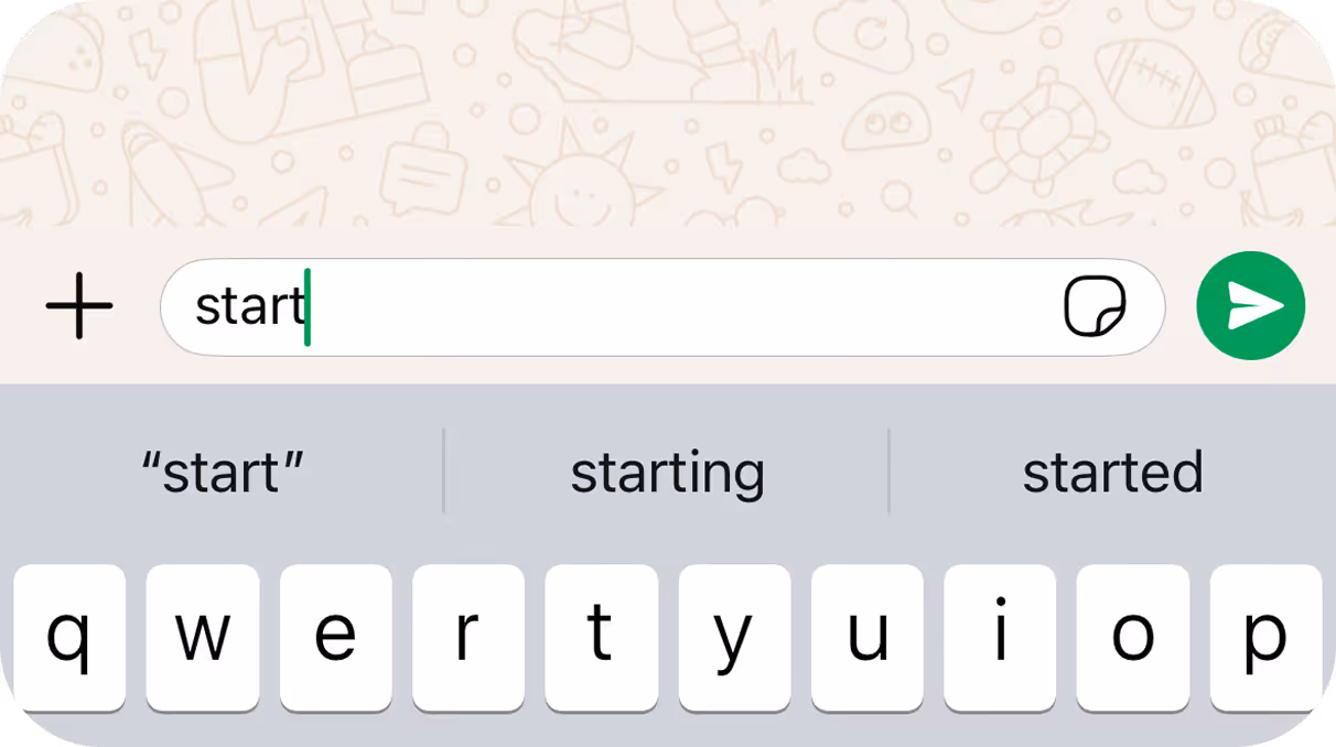 Step 2: Send start NCT bot 
