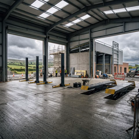 Brand new modern NCT testing facility under construction in Ireland